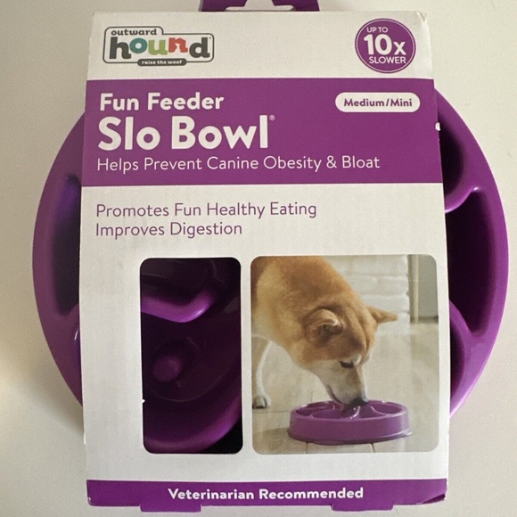 Fun Feeder Slo Bowl Medium For Dogs - Picture 1 of 2
